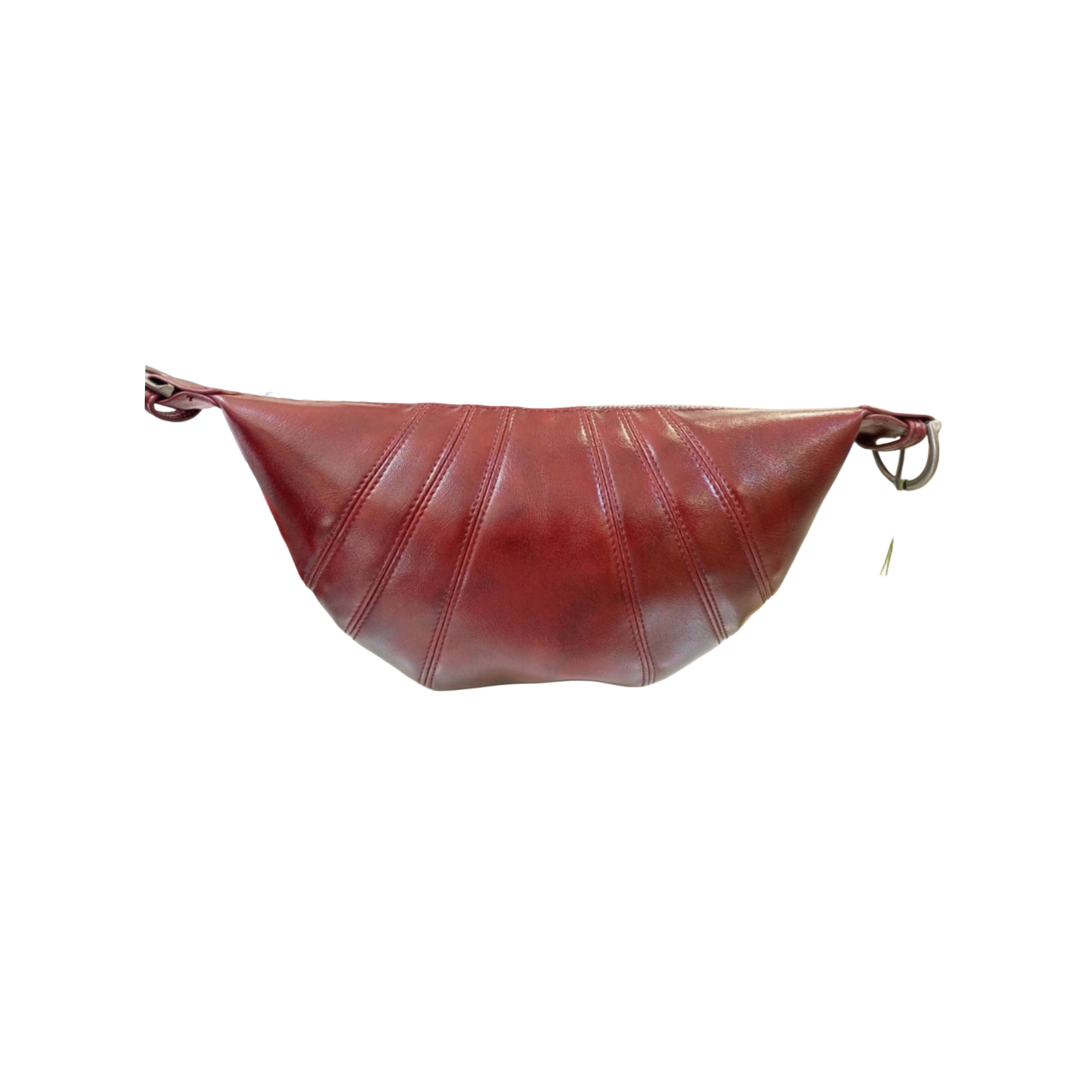 Red Leather Fanny Pack