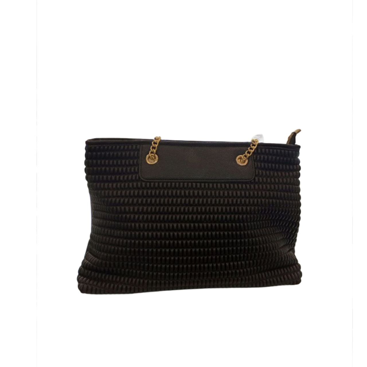 Black Quilted Tote Bag