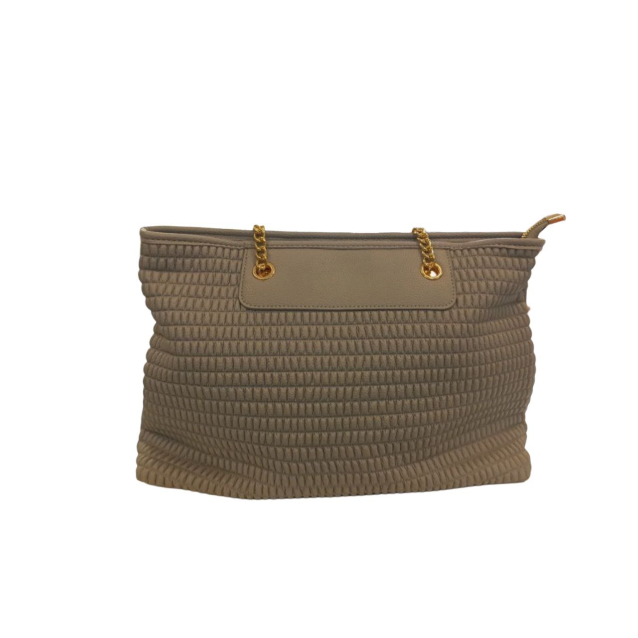 Textured Grey Handbag