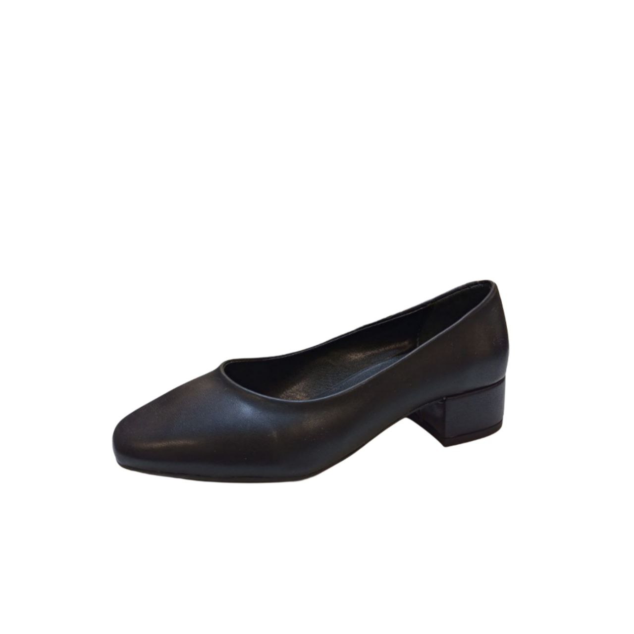 Classic Black Low Heel Shoe