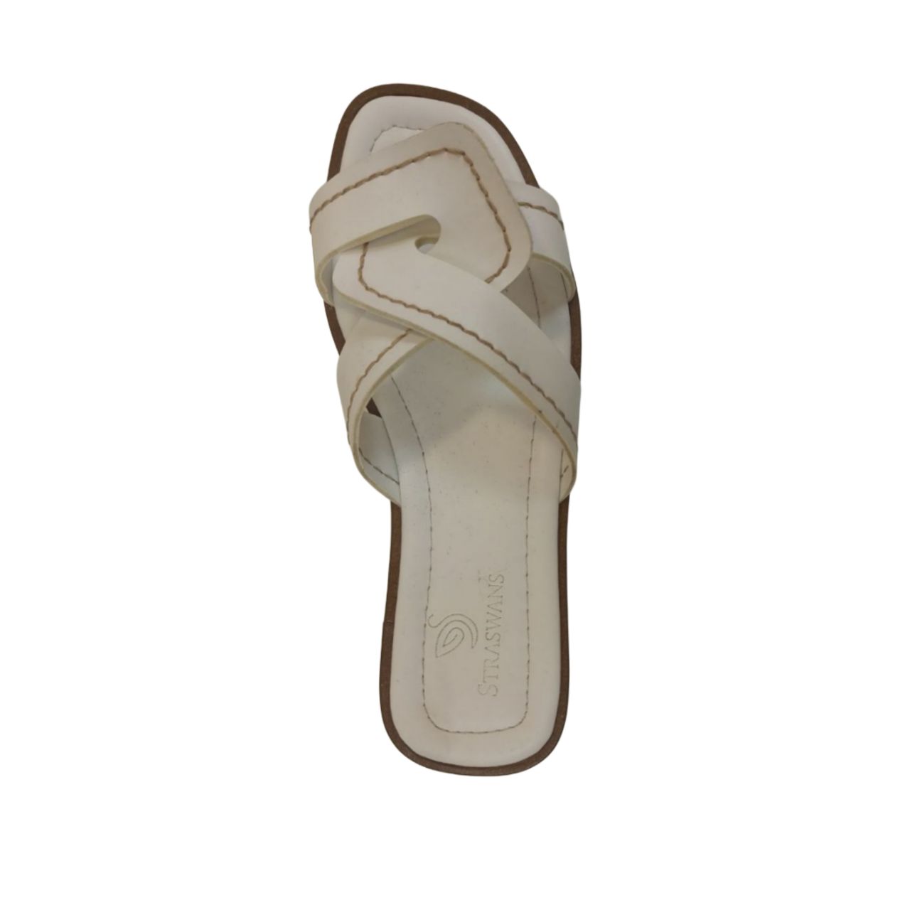 White Slip-On Sandal