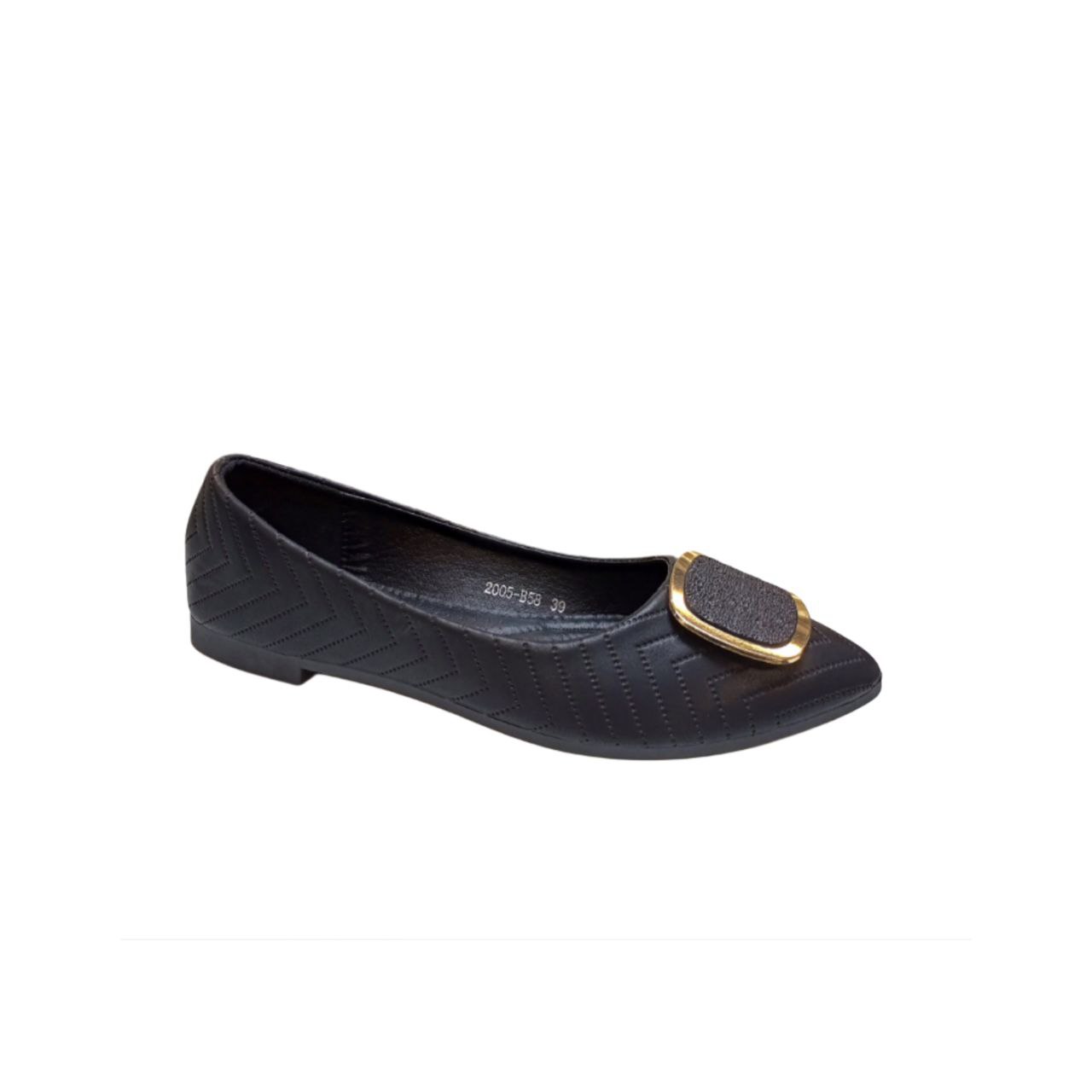 Elegant Black Flat Shoe