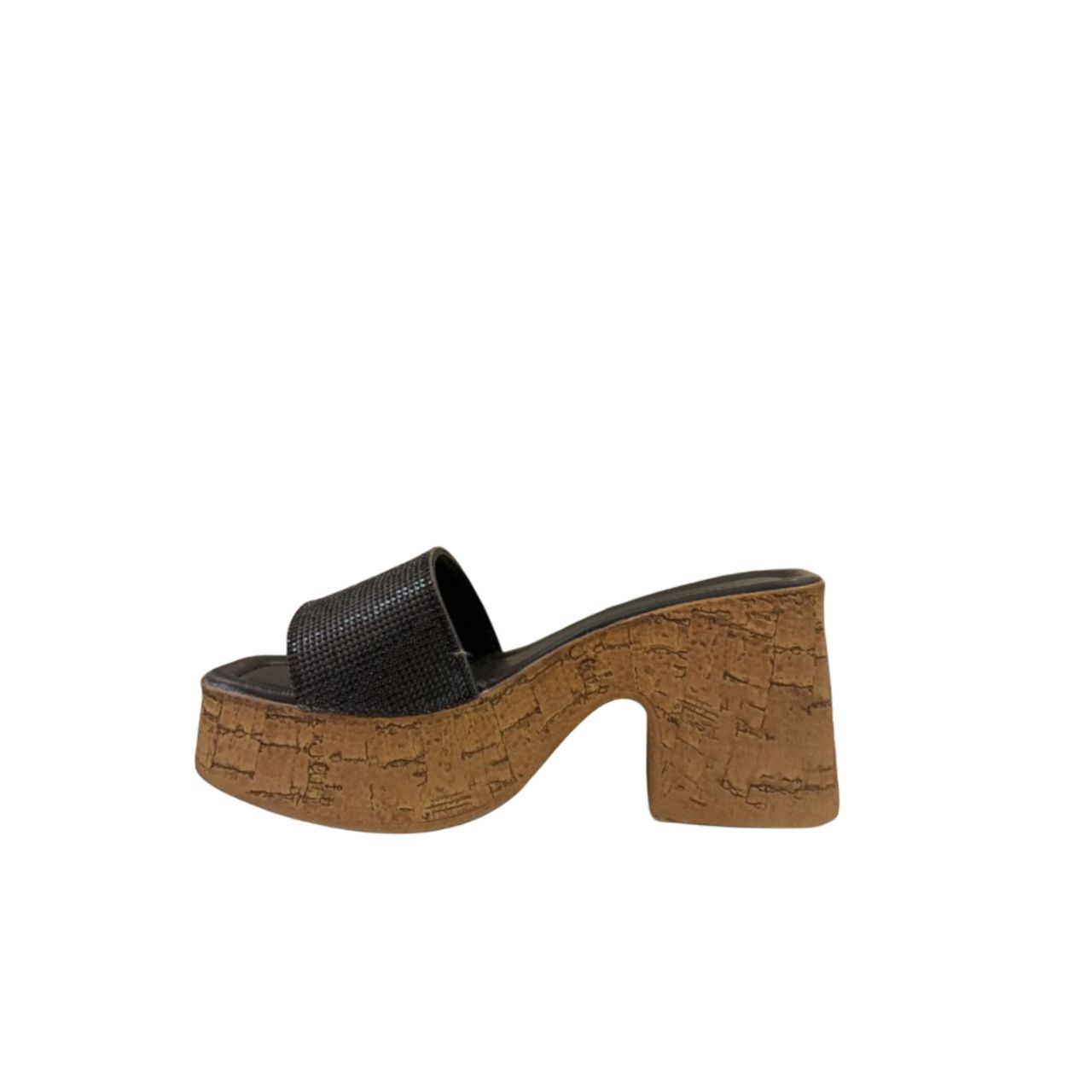 Women's Cork Platform Slide Sandal