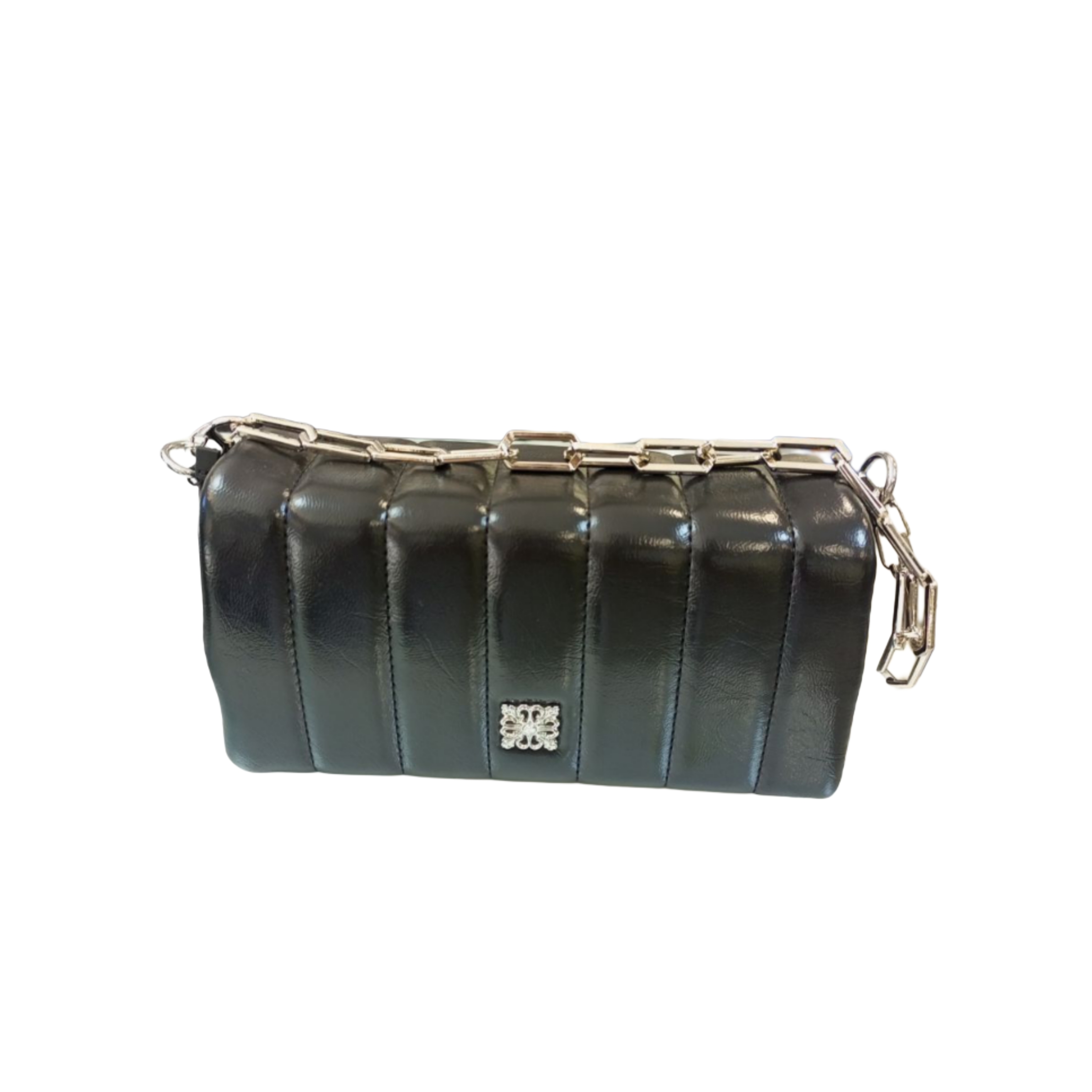 Black Quilted Leather Handbag