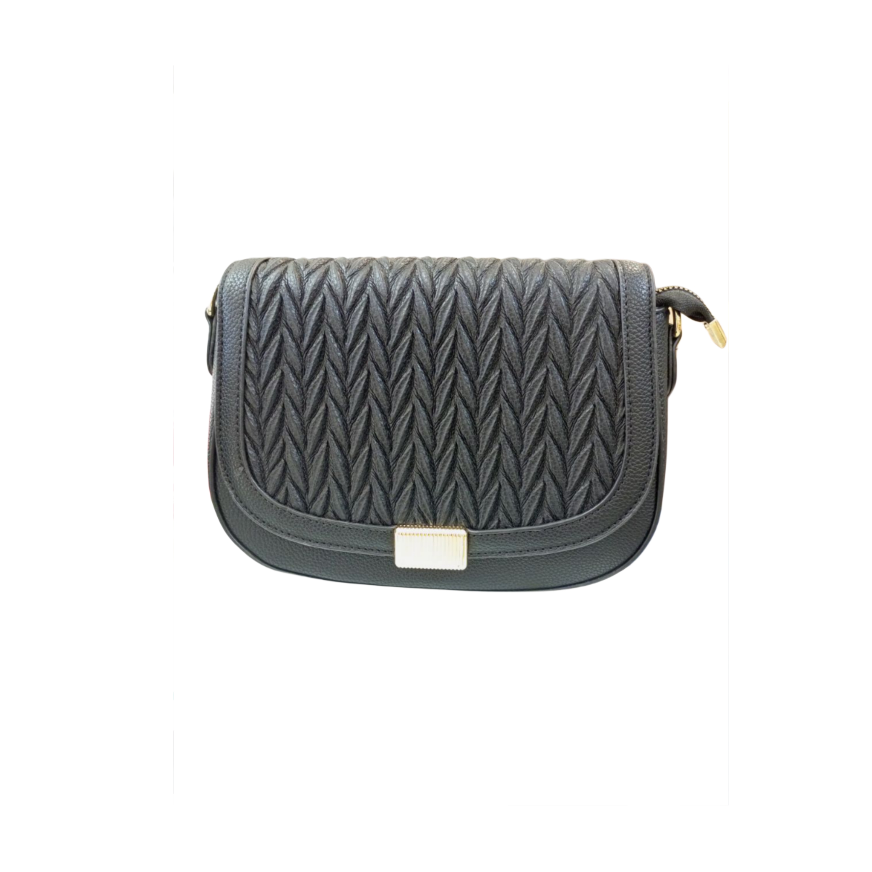 Black Quilted Leather Shoulder Bag