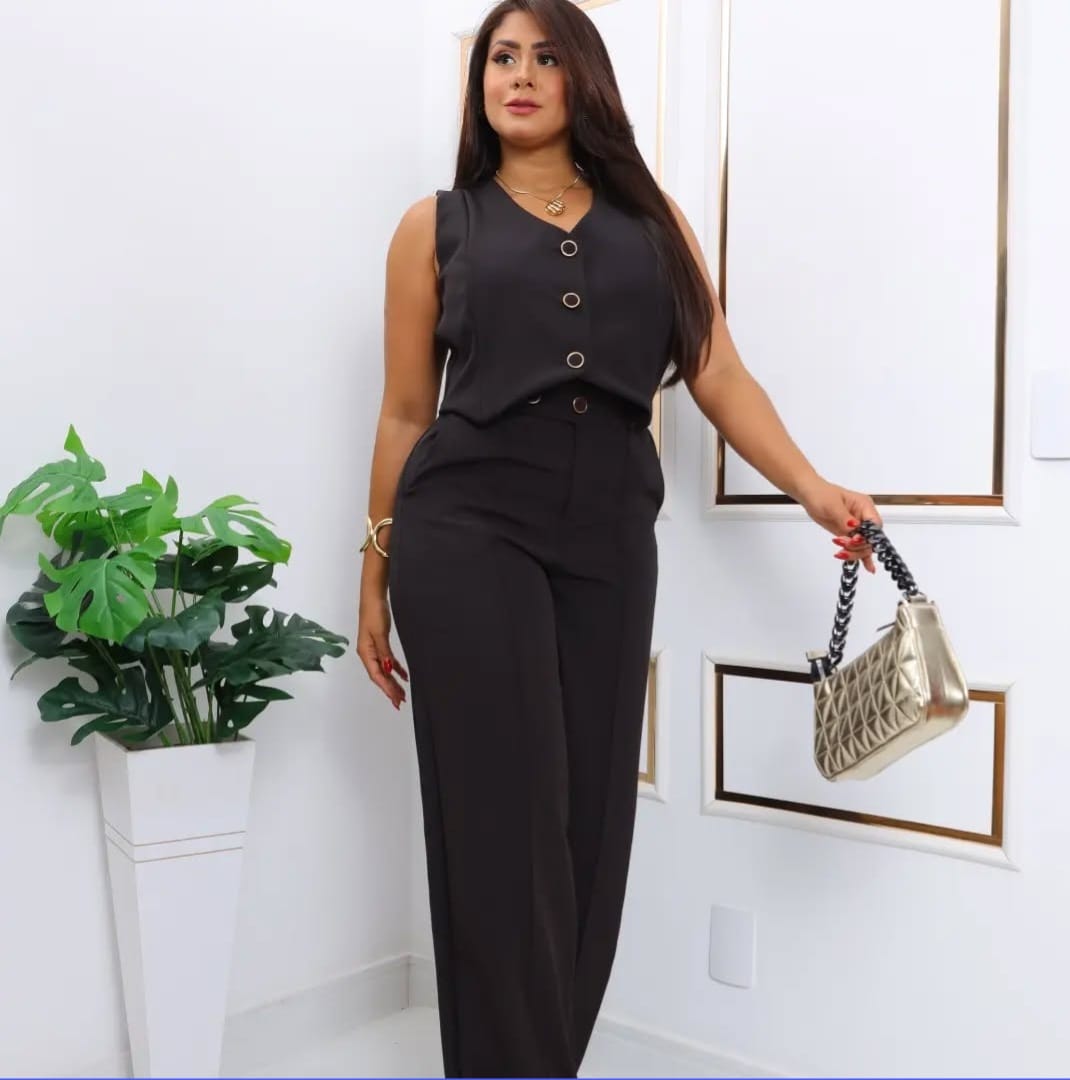 Conjunto Colete , Calça Alfaiataria