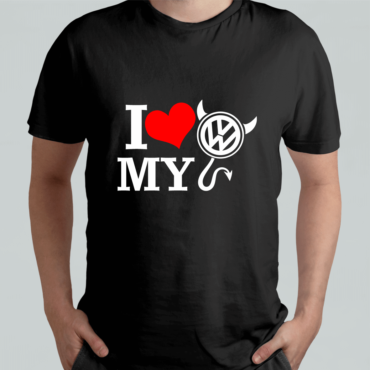 Tricou personalizat cu ''I love my Brandul mașinii tale ''