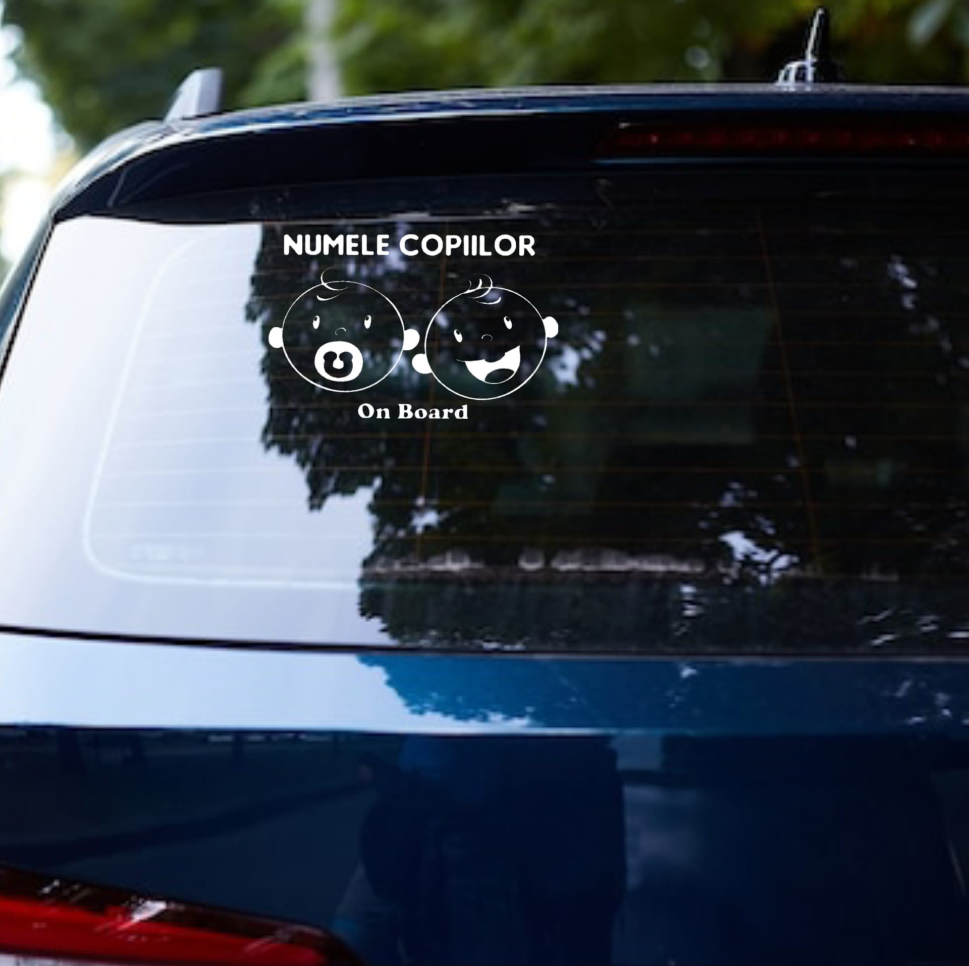 Stickere auto de tip "Baby on Board", personalizate