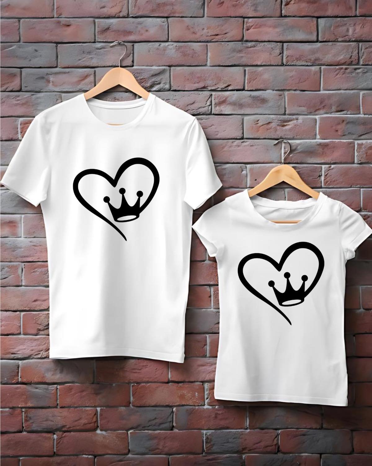 Set tricouri personalizate și asortate cuplu 