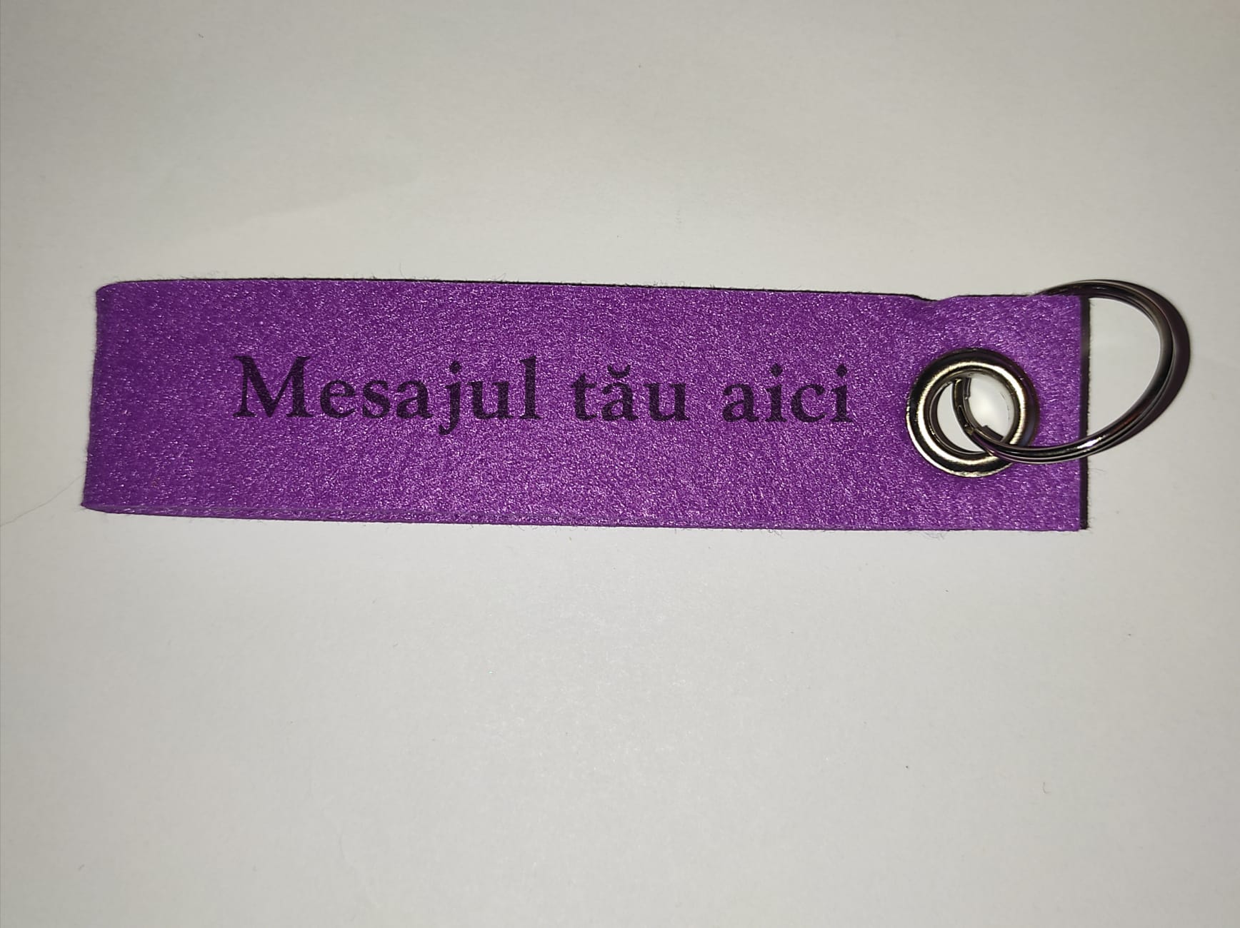 Breloc personalizat din Fetru cu mesaj personalizat