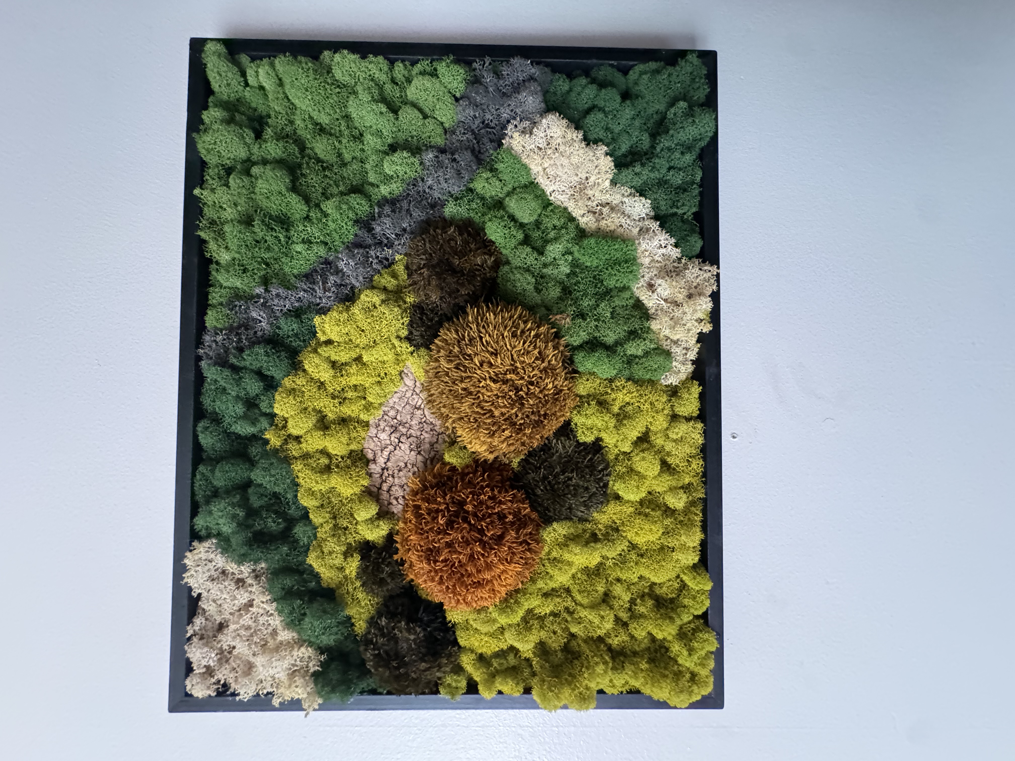 Clean lines meet wild texture - 21×17” statement piece