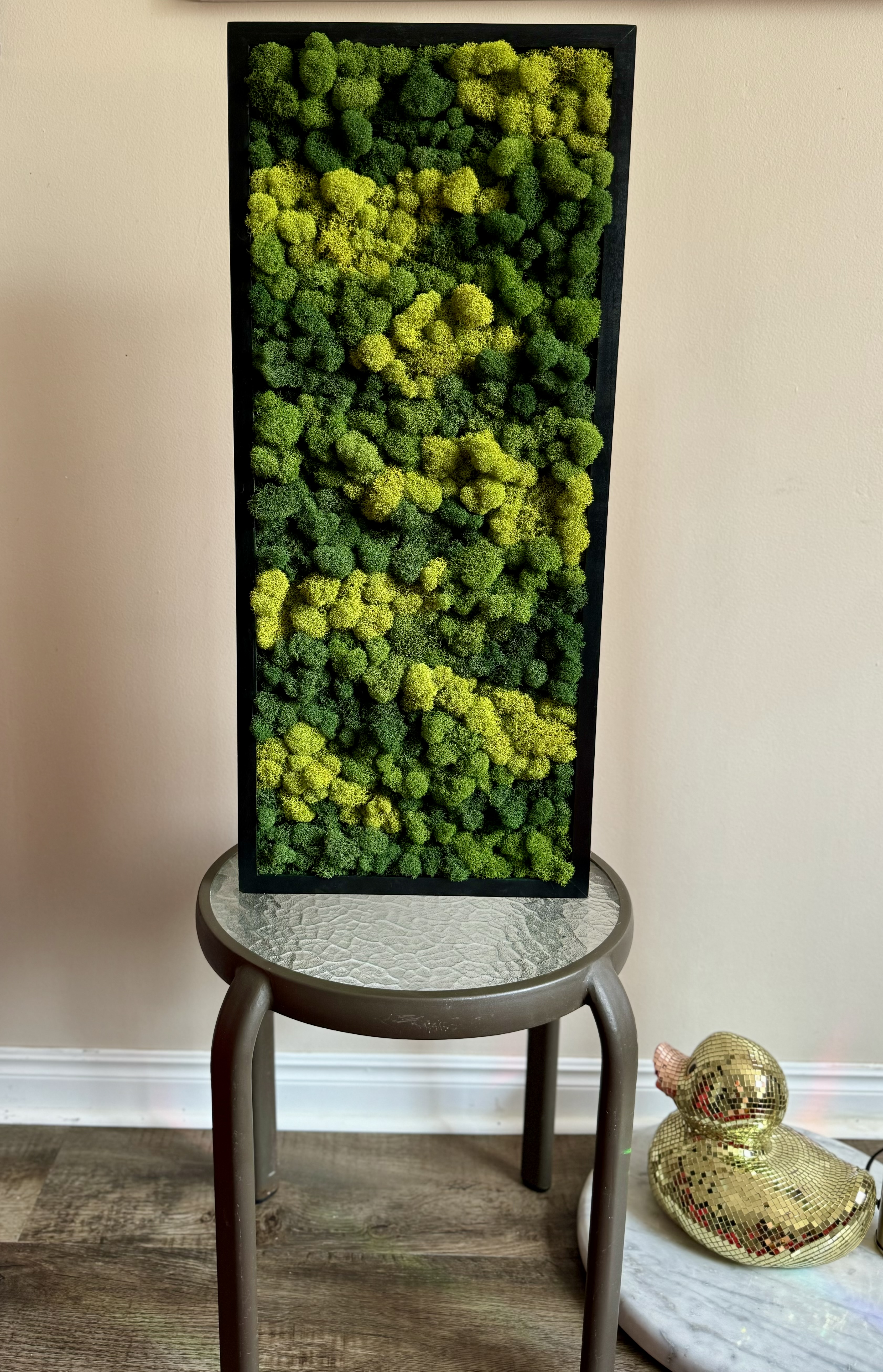 All Shades of Green Moss Wall Panel
