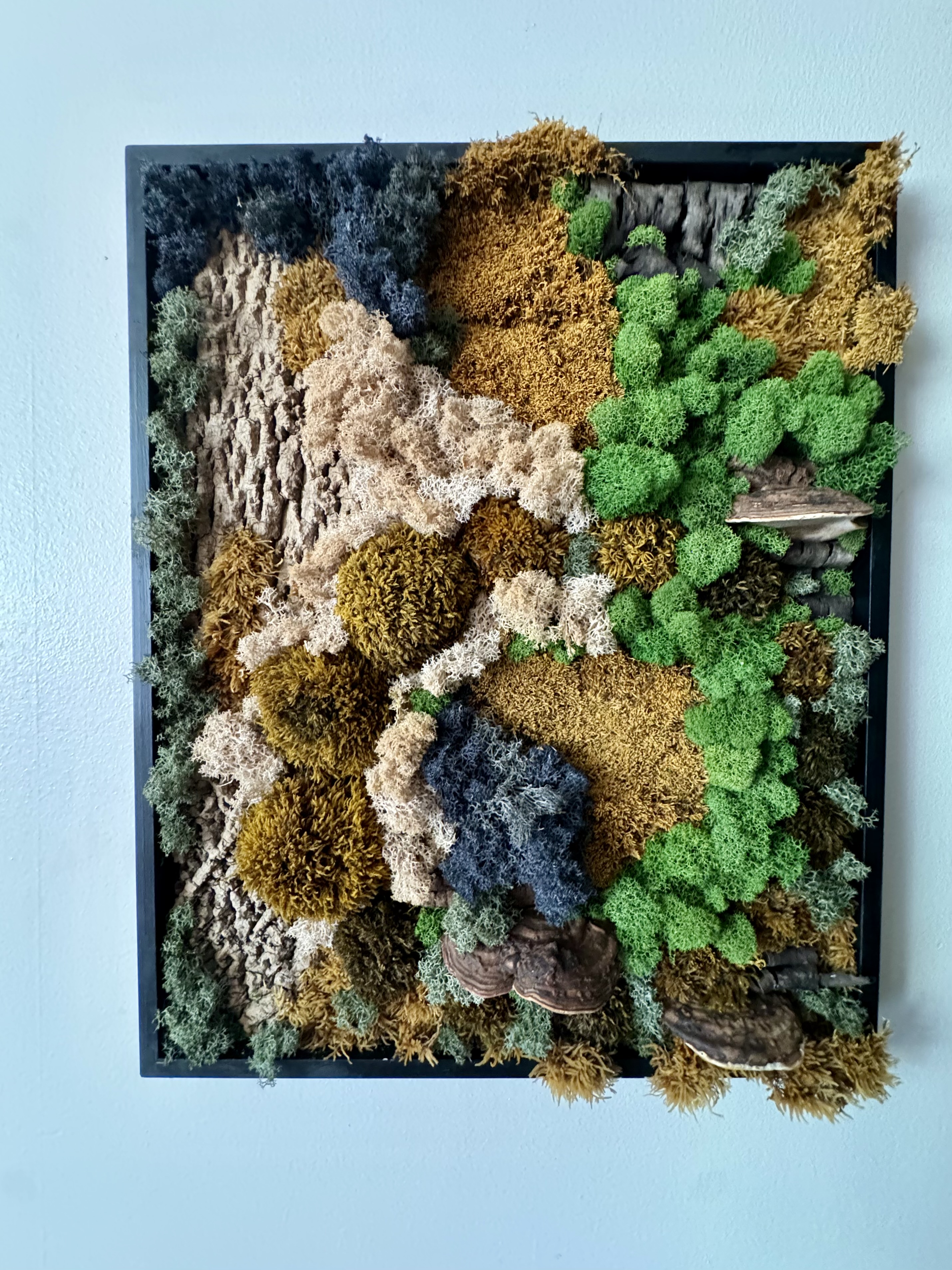 Deep contrast and raw dimension - 21x 17 statement art piece