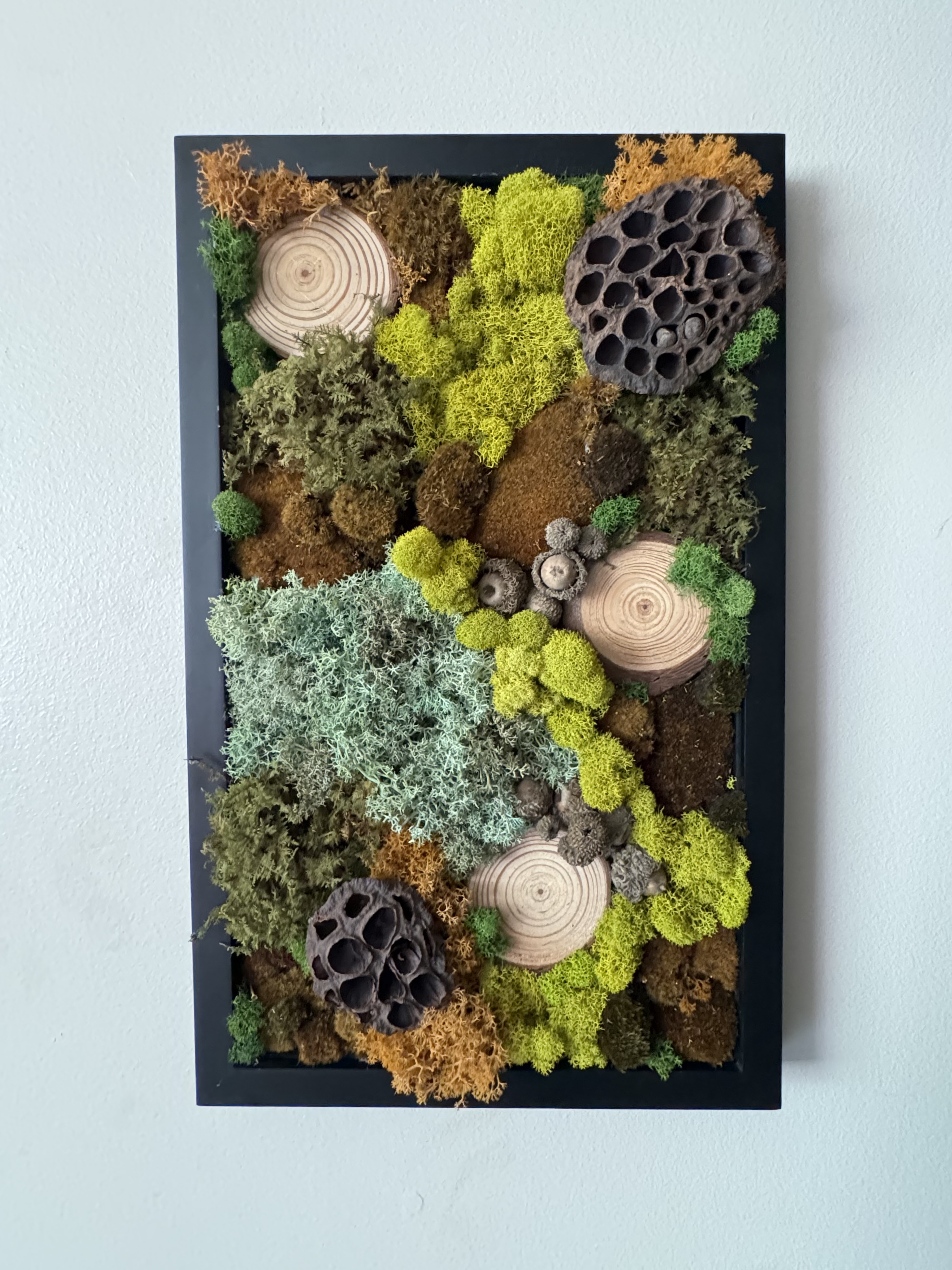 Moss Art Wall Decor – 18 × 11 in. — After the Rain