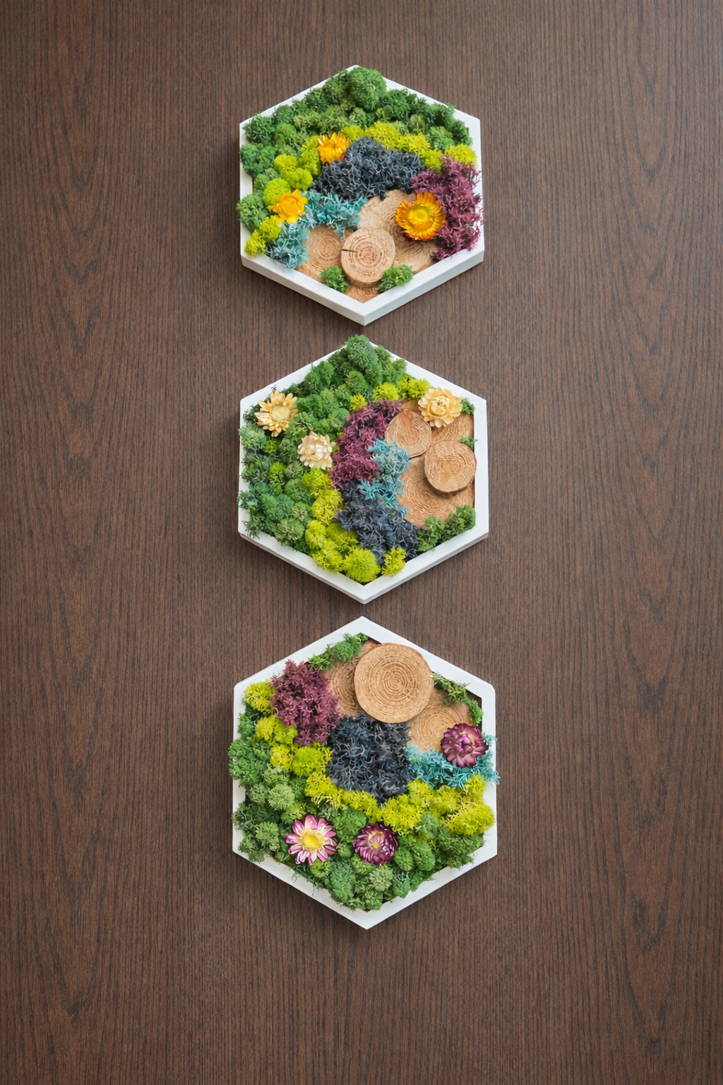 MEADOW BLOOM HEXAGON SET 5” SIDE