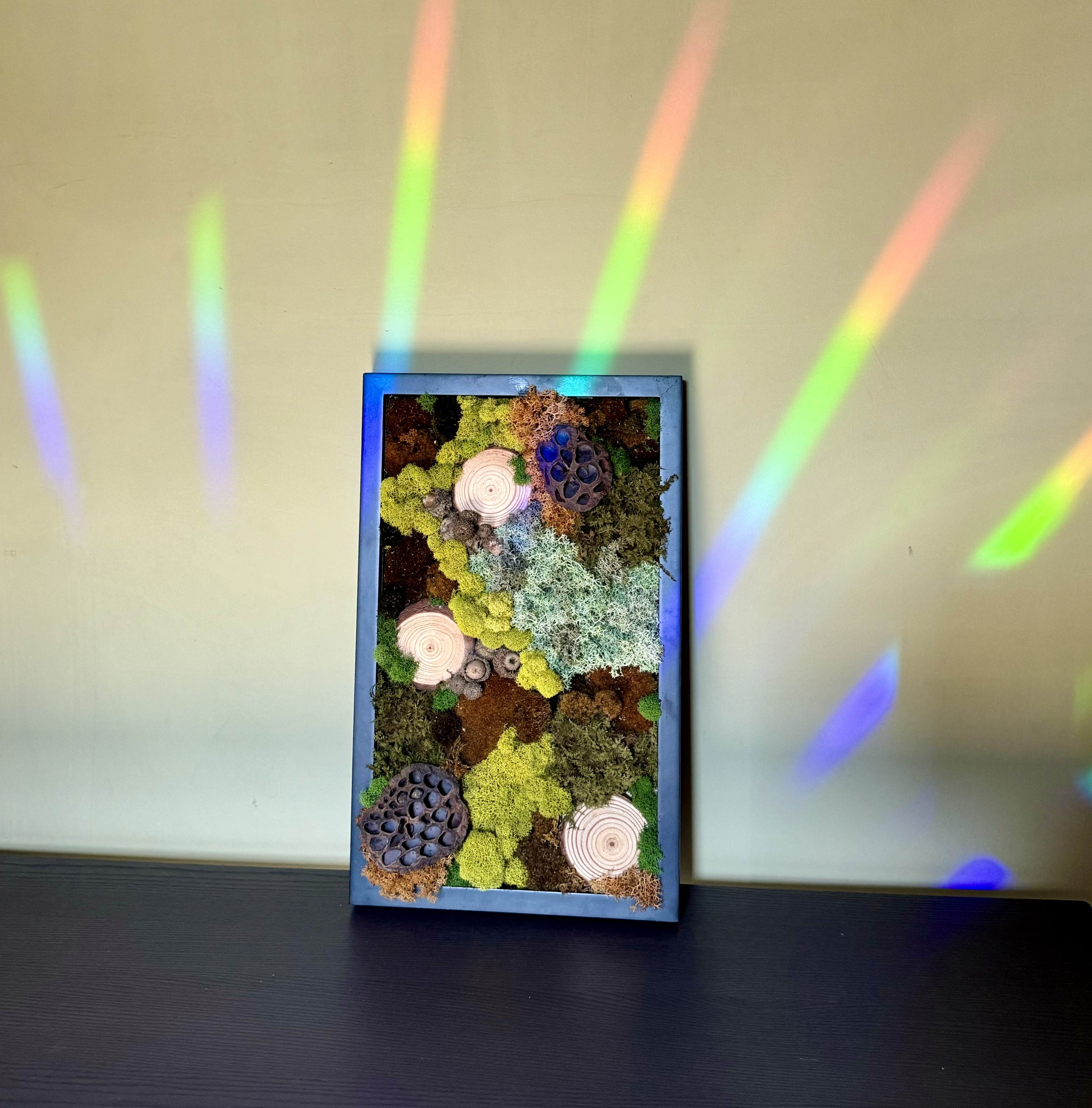 Moss Art Wall Decor – 18 × 11 in. — After the Rain