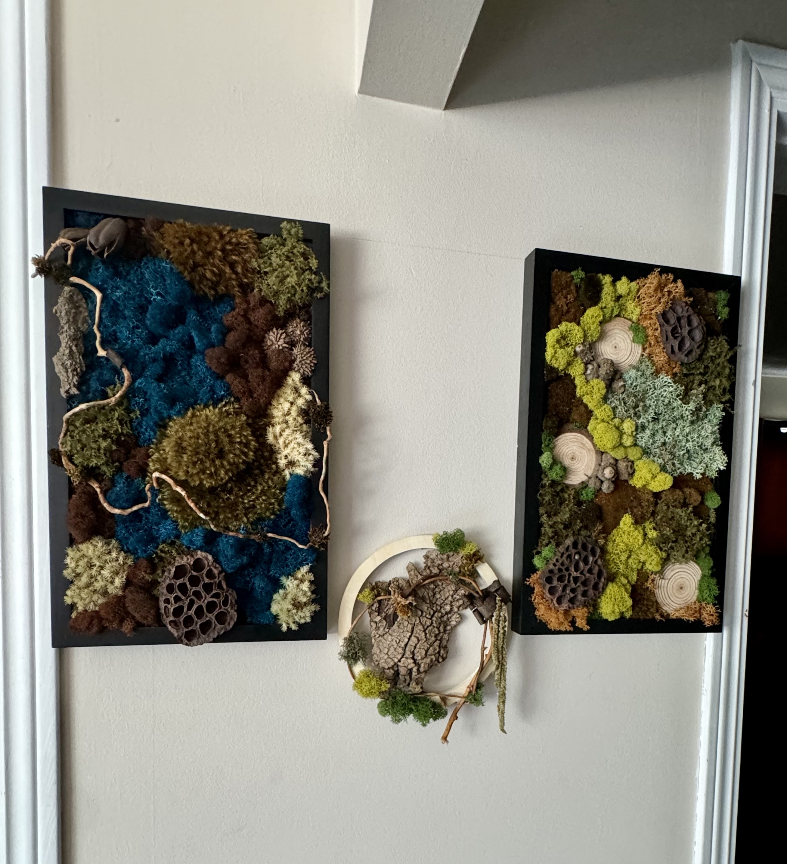 Moss Art Wall Decor – 18 × 11 in. — After the Rain