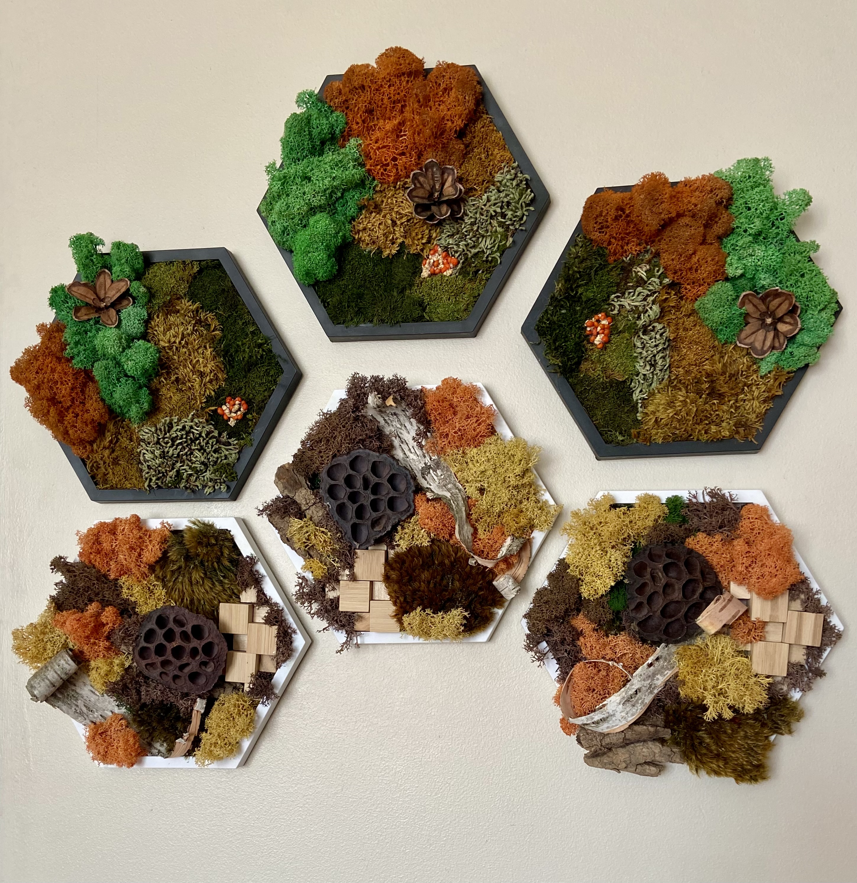AUTUMN IGNITION HEXAGON SET — 5” SIDE (SET OF 3)