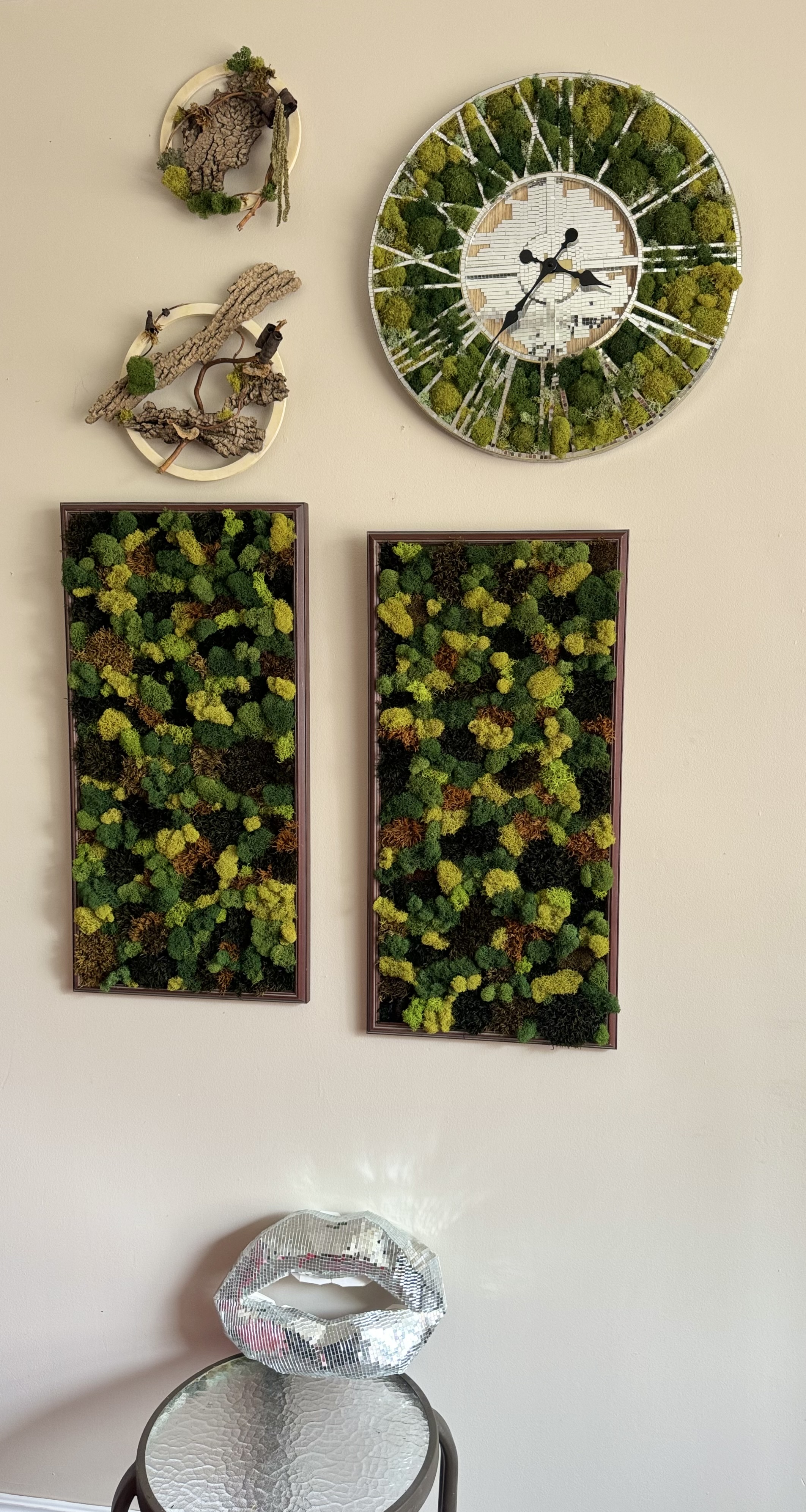 Decorative Moss Wall Art Panels