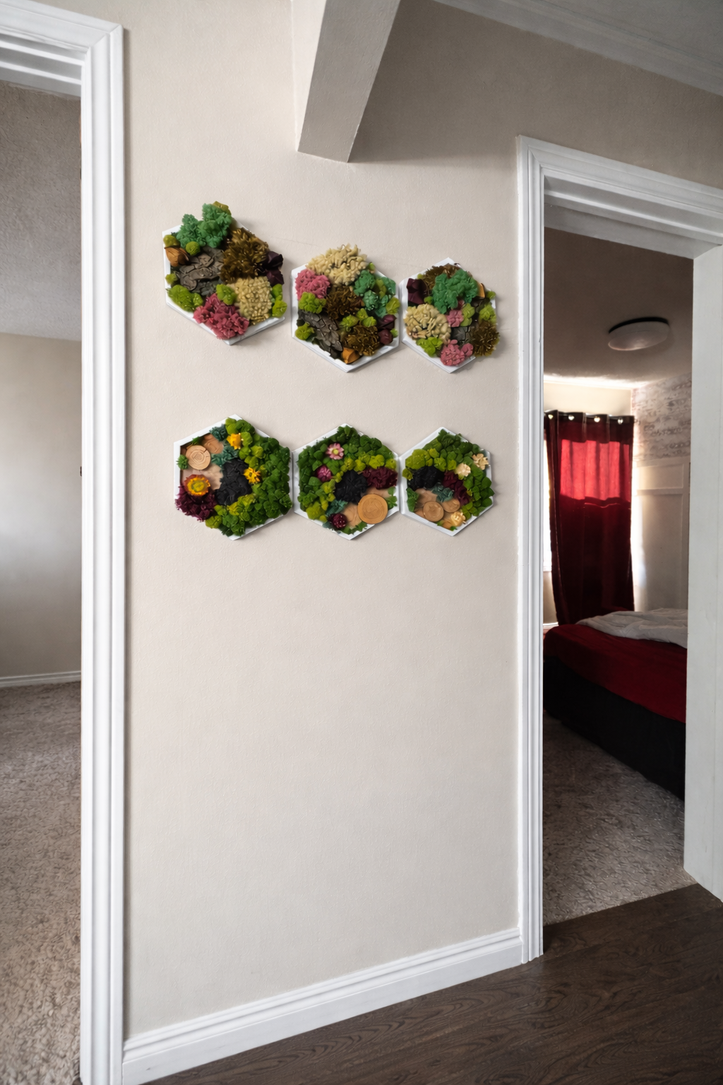 MEADOW BLOOM HEXAGON SET 5” SIDE