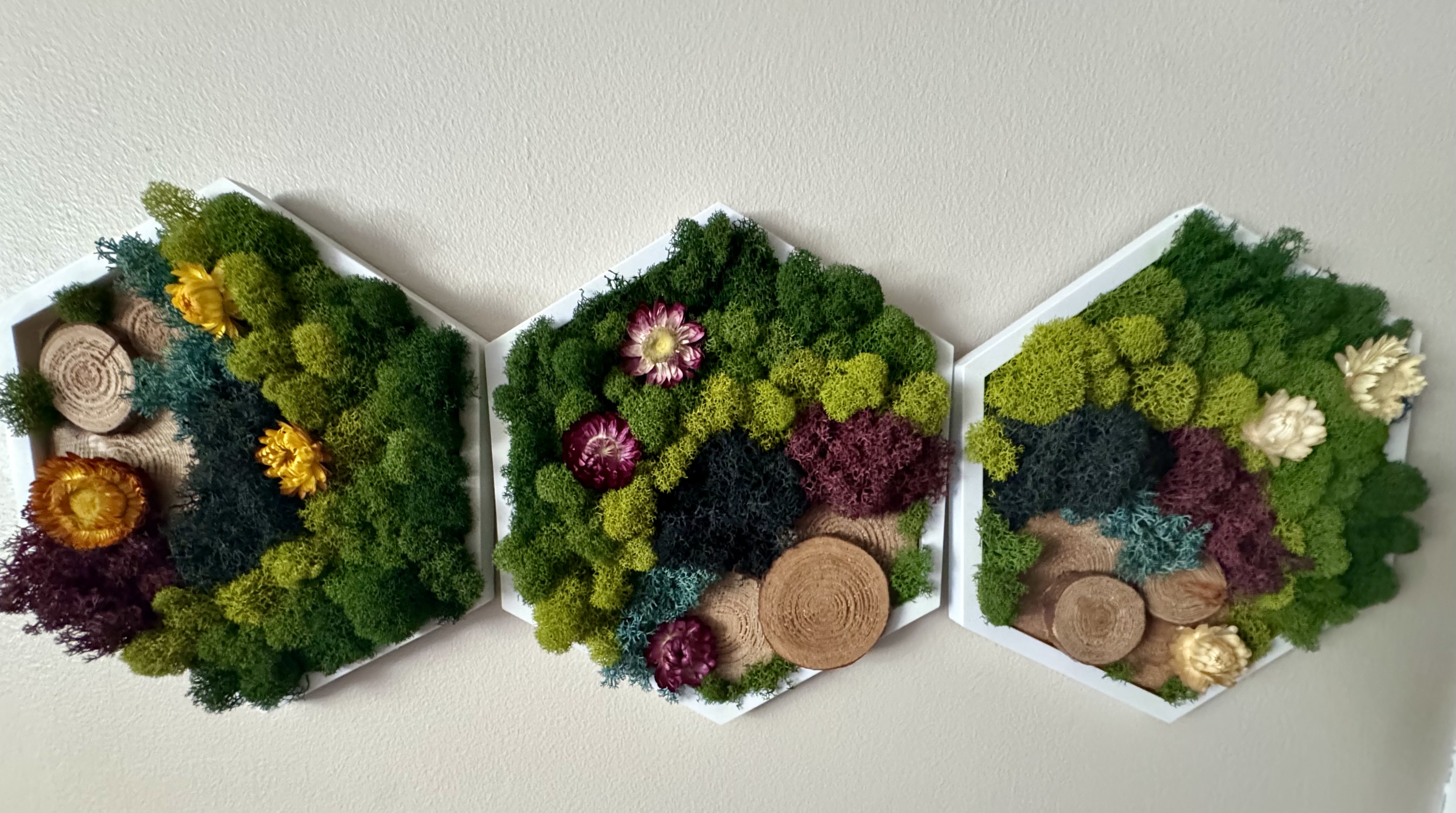 MEADOW BLOOM HEXAGON SET 5” SIDE