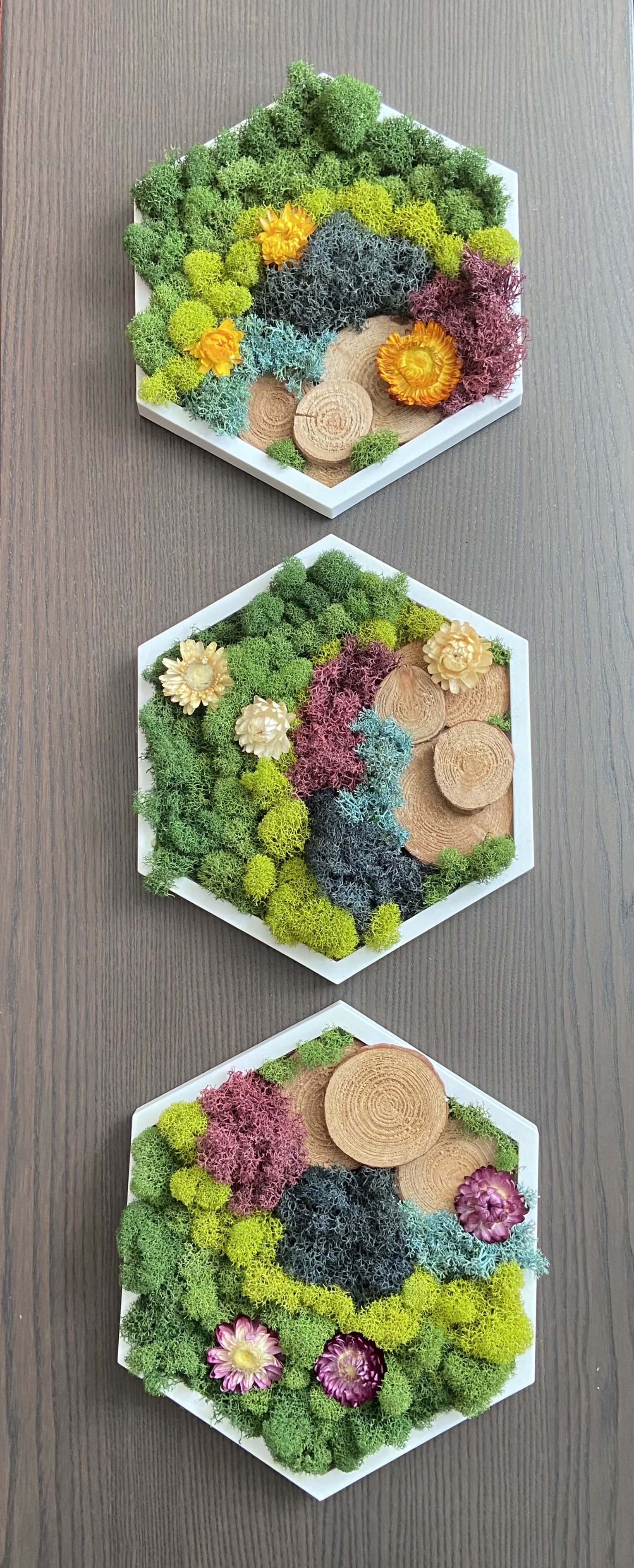 MEADOW BLOOM HEXAGON SET 5” SIDE