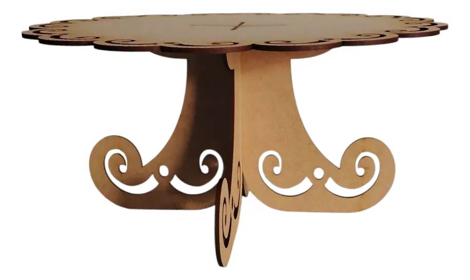 4 Bases Para Pastel Diferentes Alturas En Mdf Natural