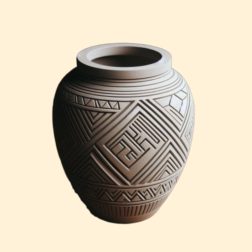 Jarrón decorativo de concreto/Barro de Alta Gama