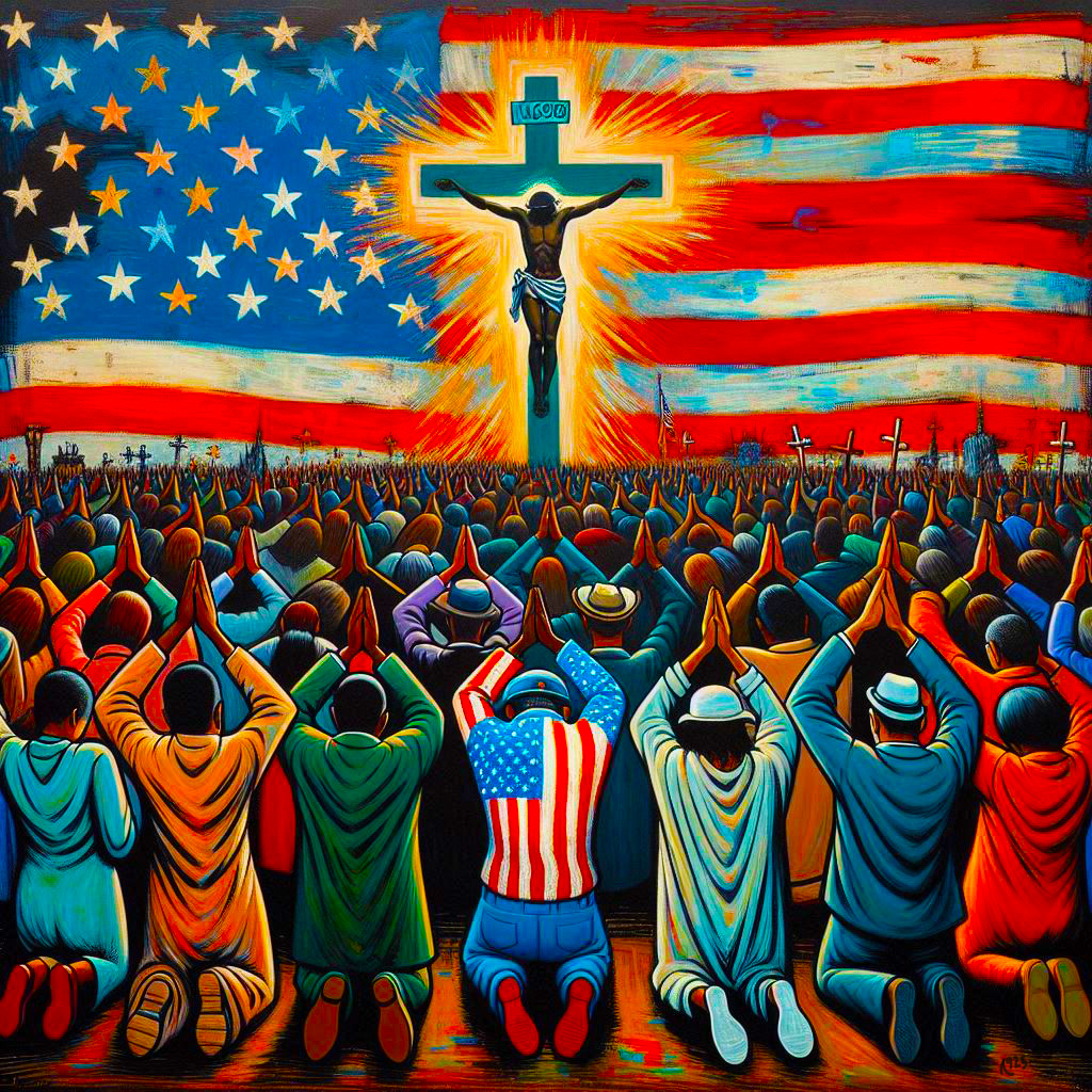 Patriotic Religious Art Print