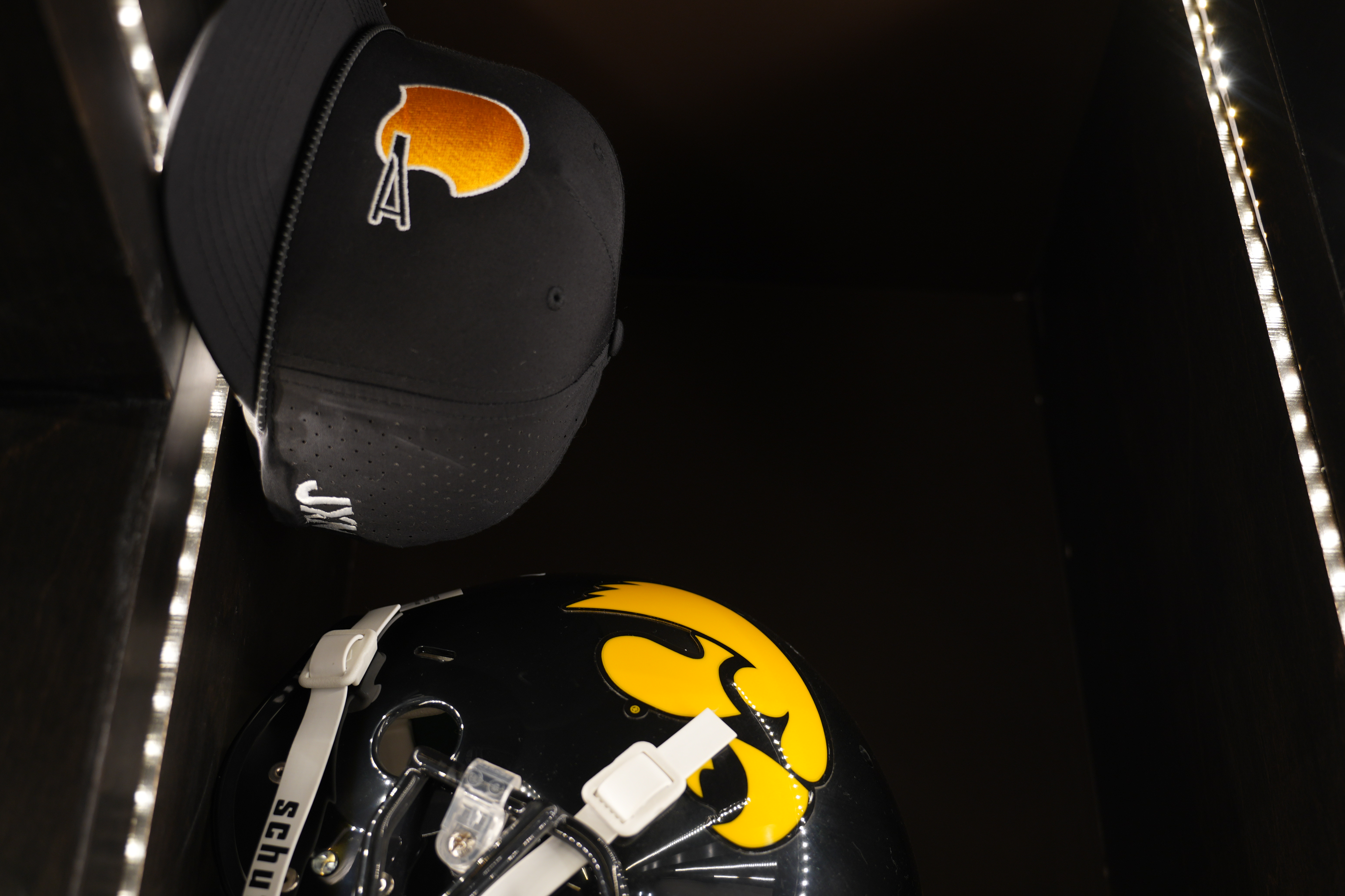 Yellow Football Helmet Rope Hat