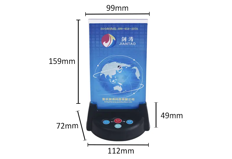 JT-K4 Wireless Restaurant Service Calling Button