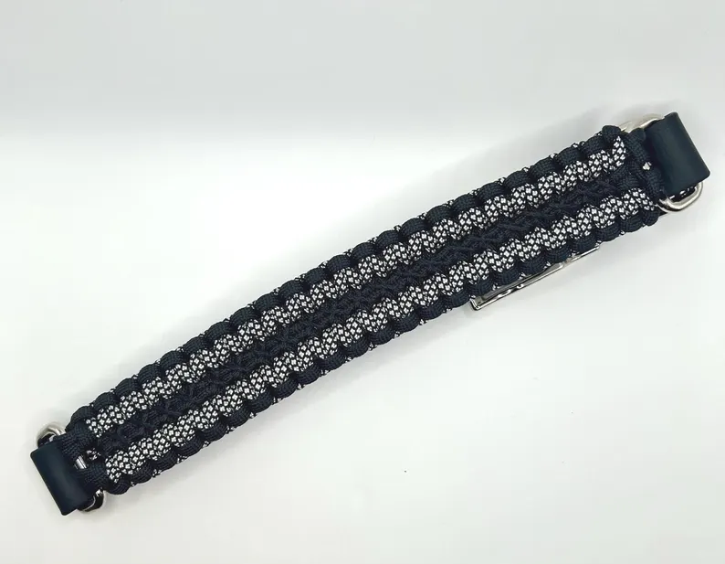 Black Toned Paracord Collar