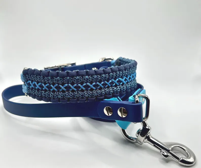 Navy Toned Paracord Collar