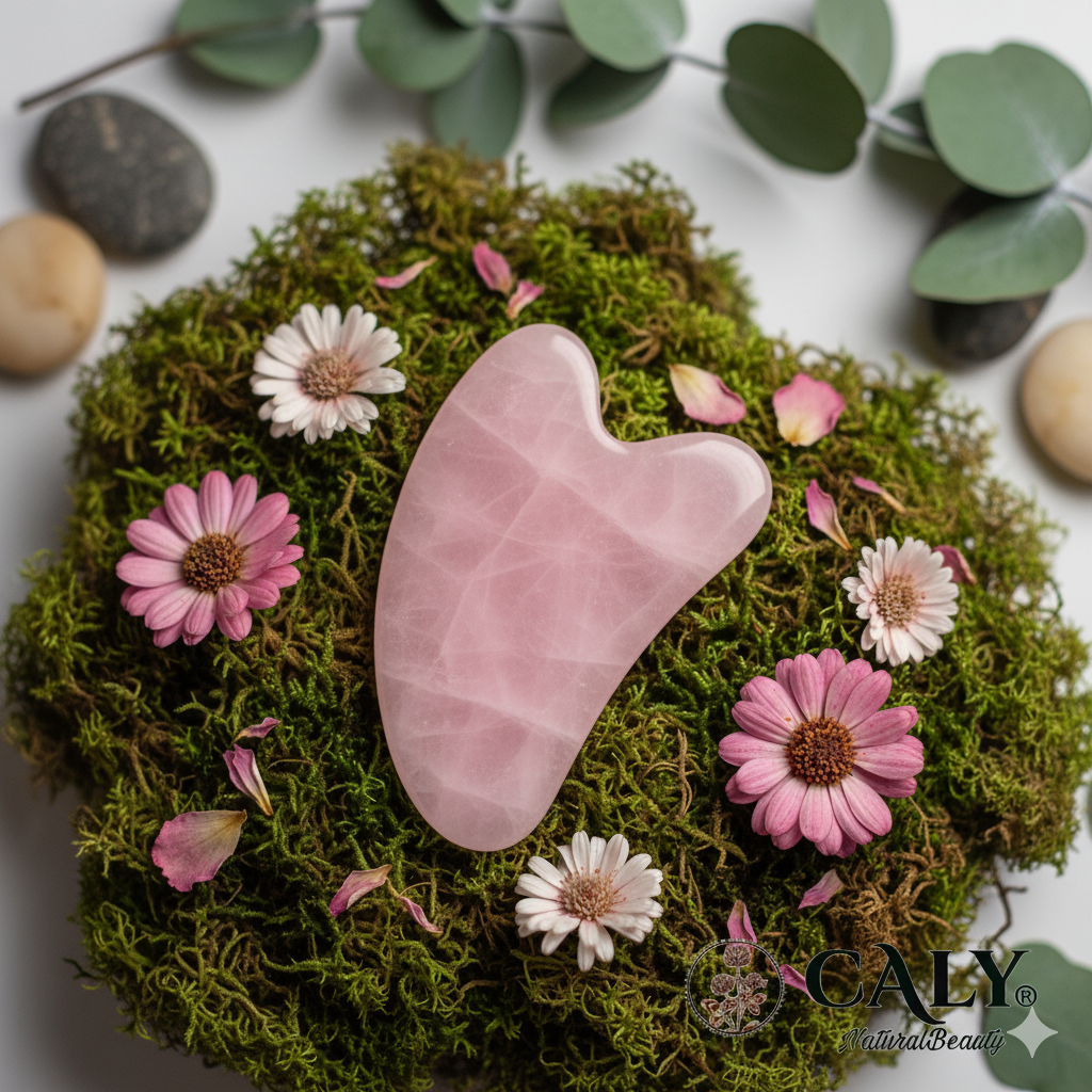 Piedra Gua Sha de cuarzo 