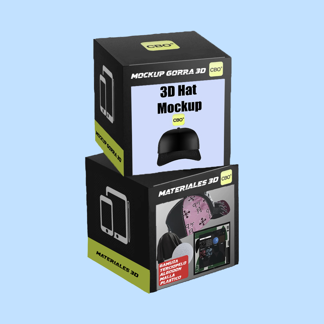 Combo Gorra 3D + Texturas