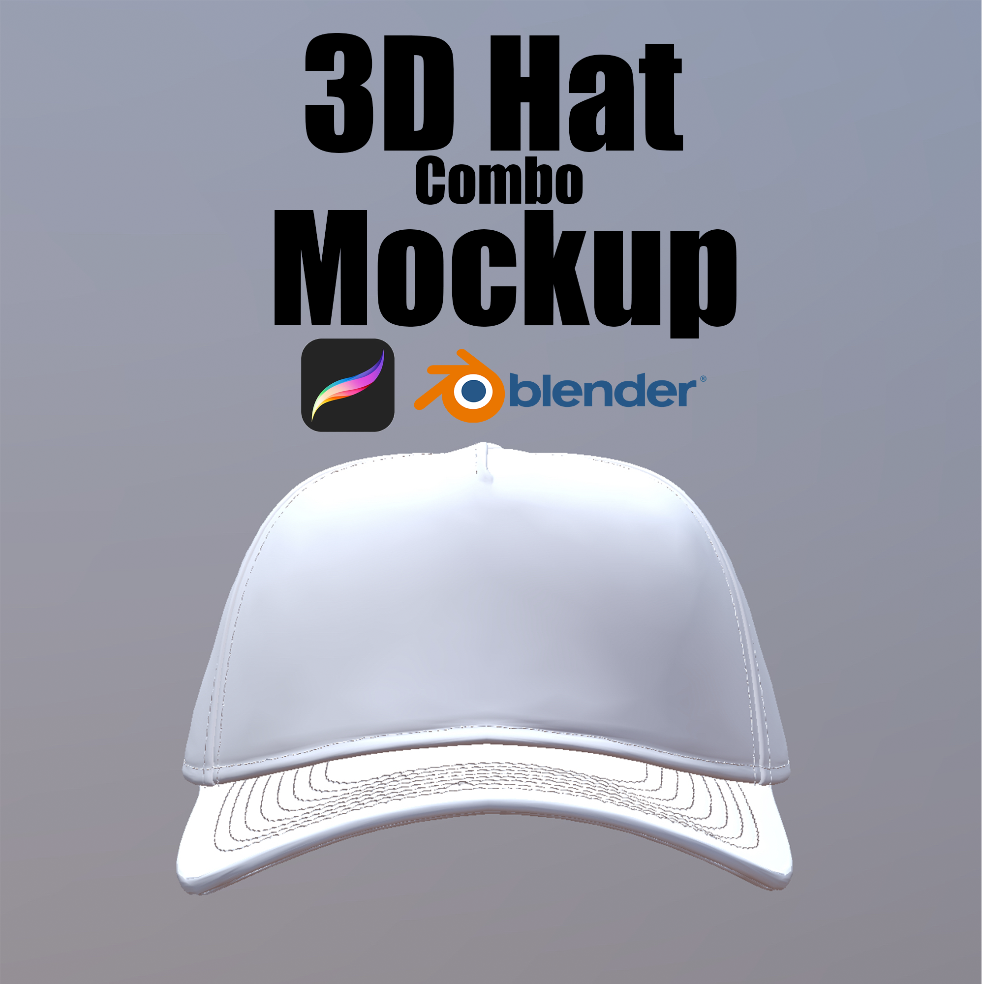 3D Hat Mockup Combo-Precreate-Blender