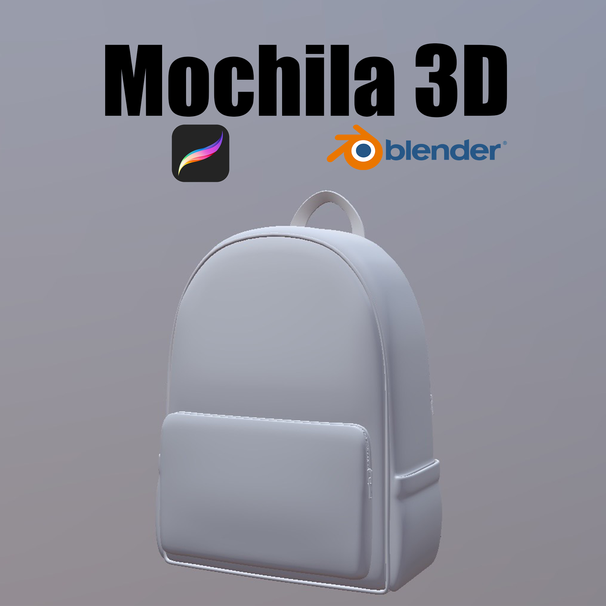 Mockup Mochila 3D (Procreate-Blender)