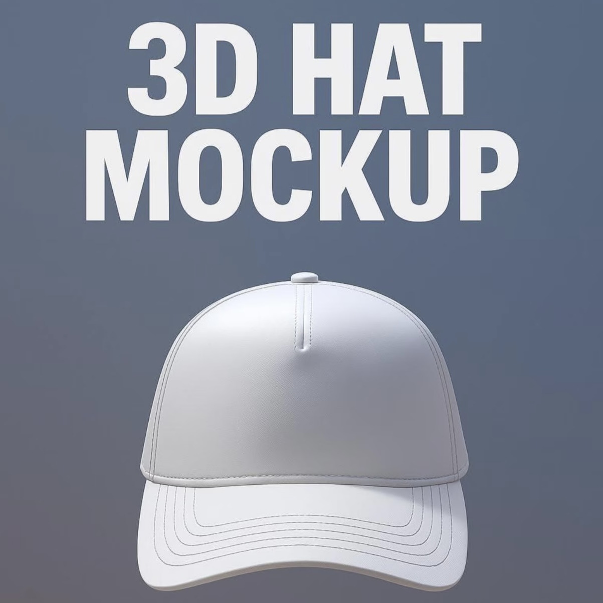 3D Hat Mockup- Procreate-Blender