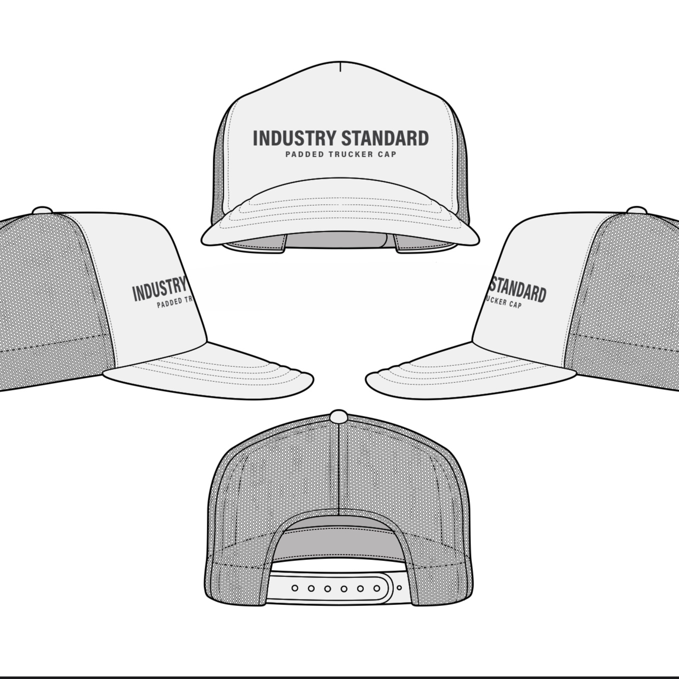 Trucker Hat Mockup 2D