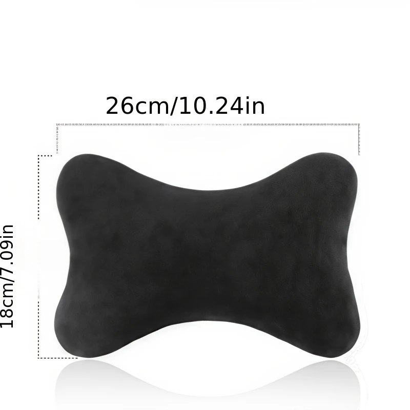 (Pack of 2) ZEXT Soft Car Headrest Velvet, Portable and Washable