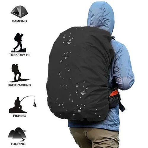 ZEXT Black 100% Waterproof Rain Cover for Backpack