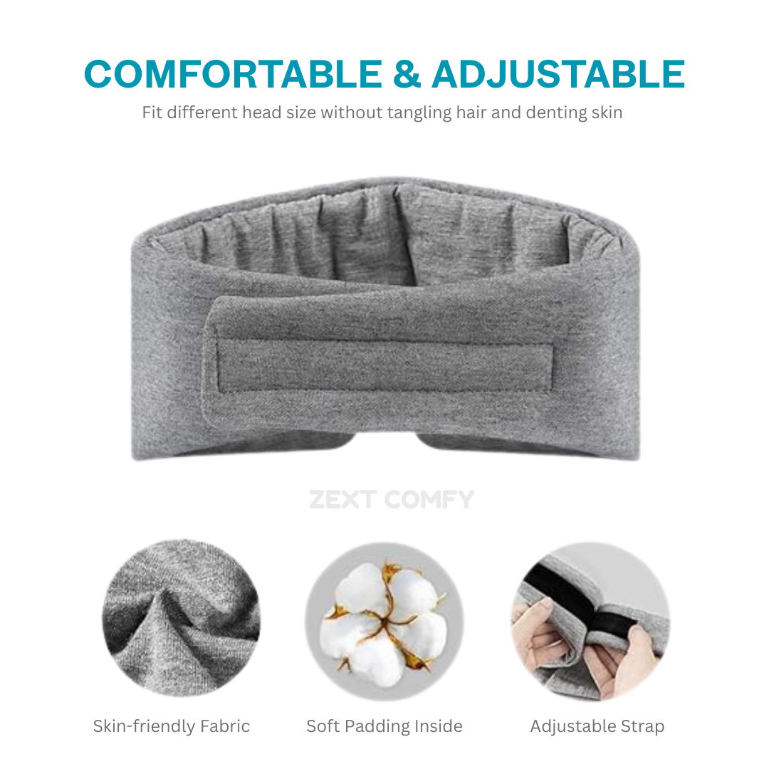 ZEXT Comfy Cotton Unisex Blindfold Sleeping Eye Mask