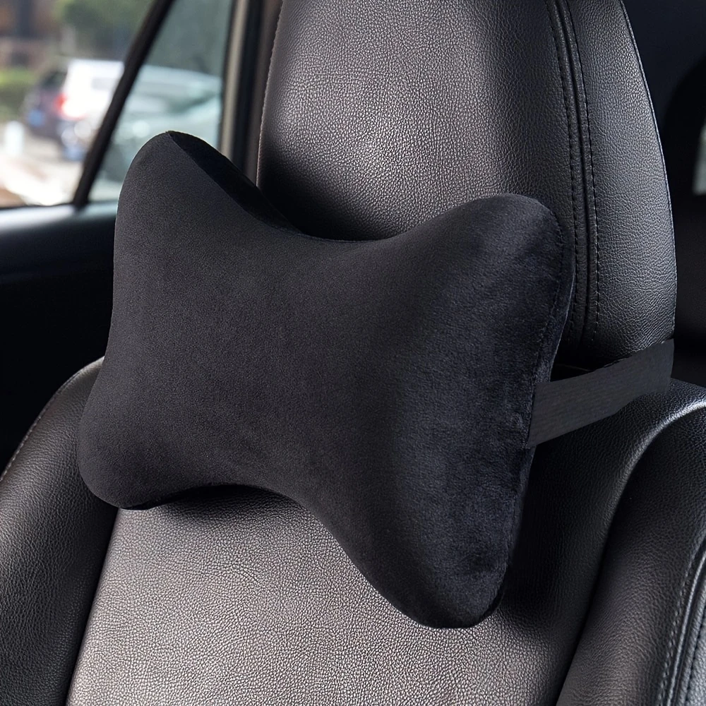 (Pack of 2) ZEXT Soft Car Headrest Velvet, Portable and Washable