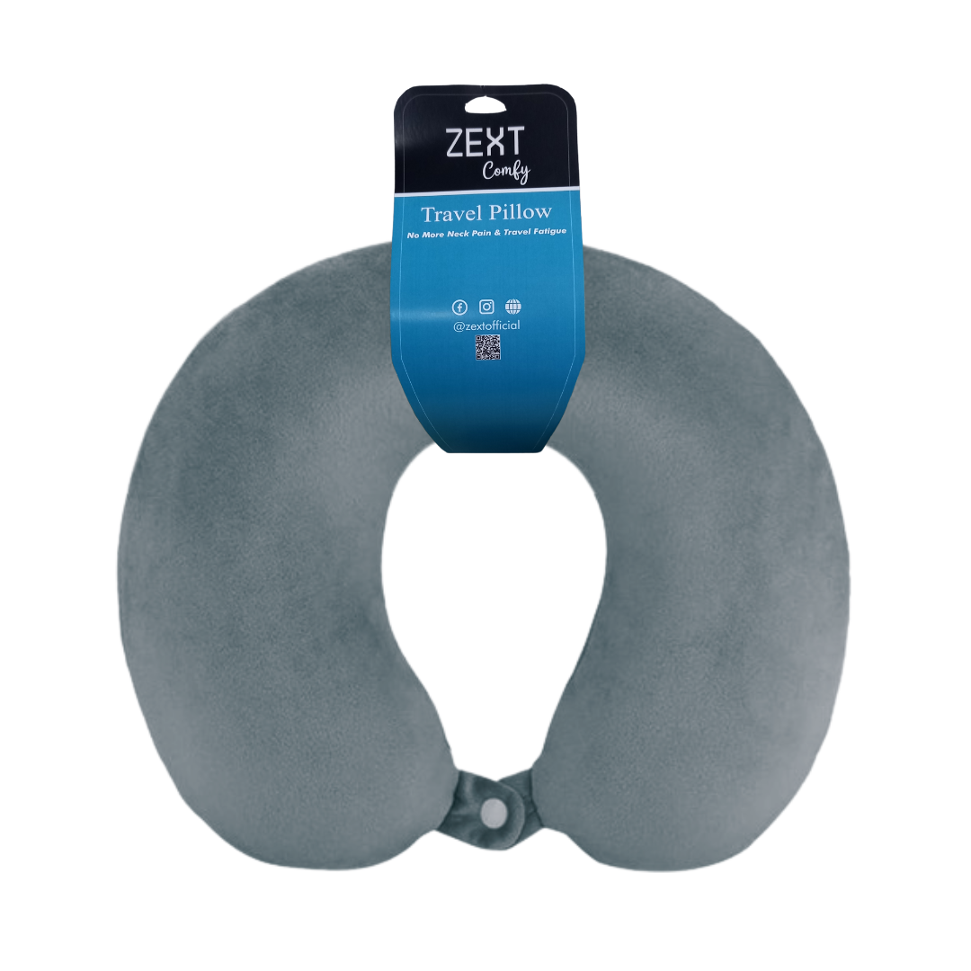 ZEXT Comfy Travel Pillow (CHARCOAL)