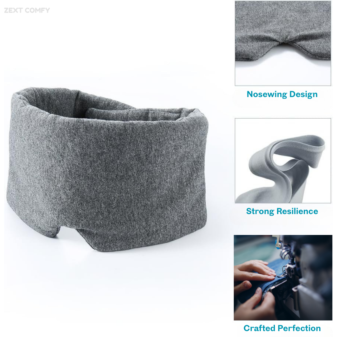 ZEXT Comfy Cotton Unisex Blindfold Sleeping Eye Mask