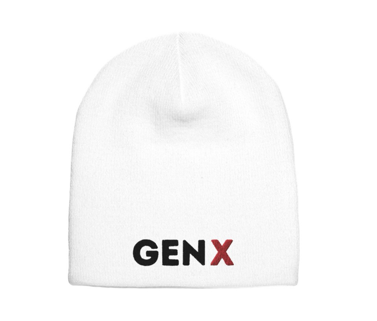 GEN X White Beanie