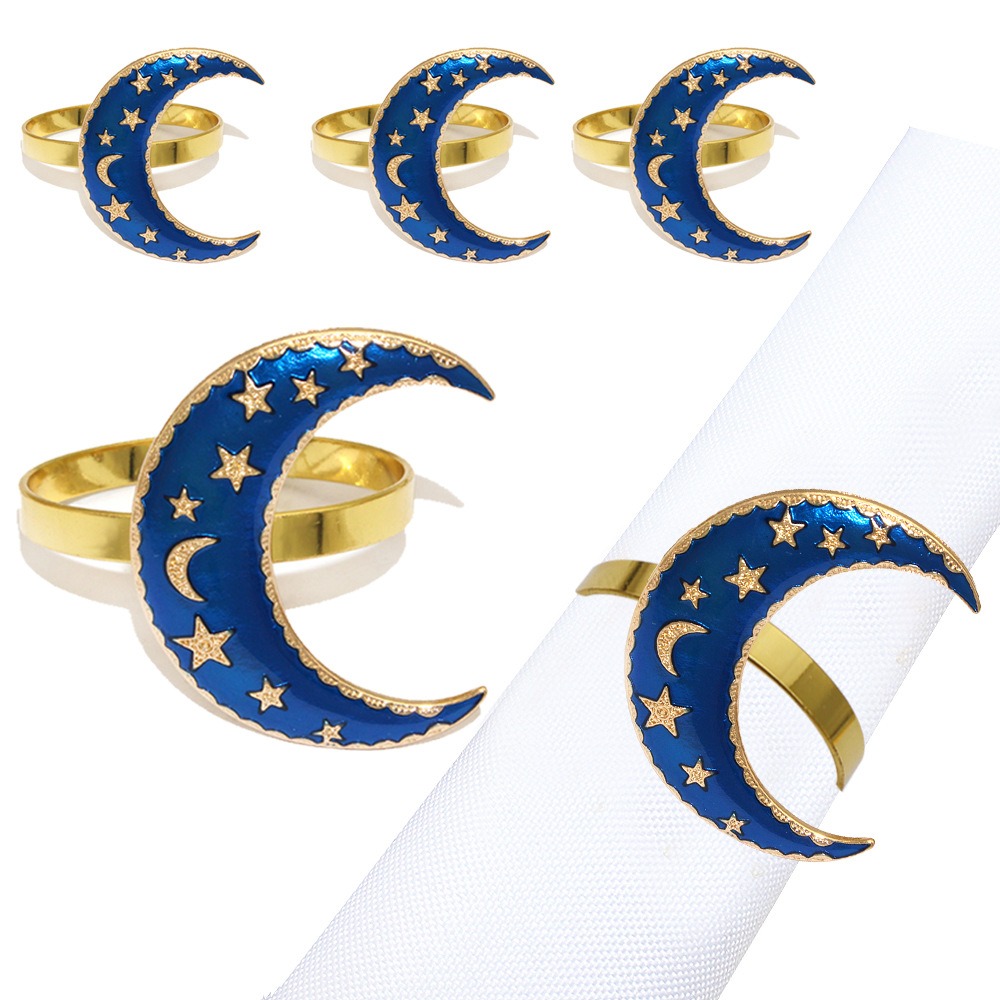 Blue Moon Hanukkah Napkin Rings