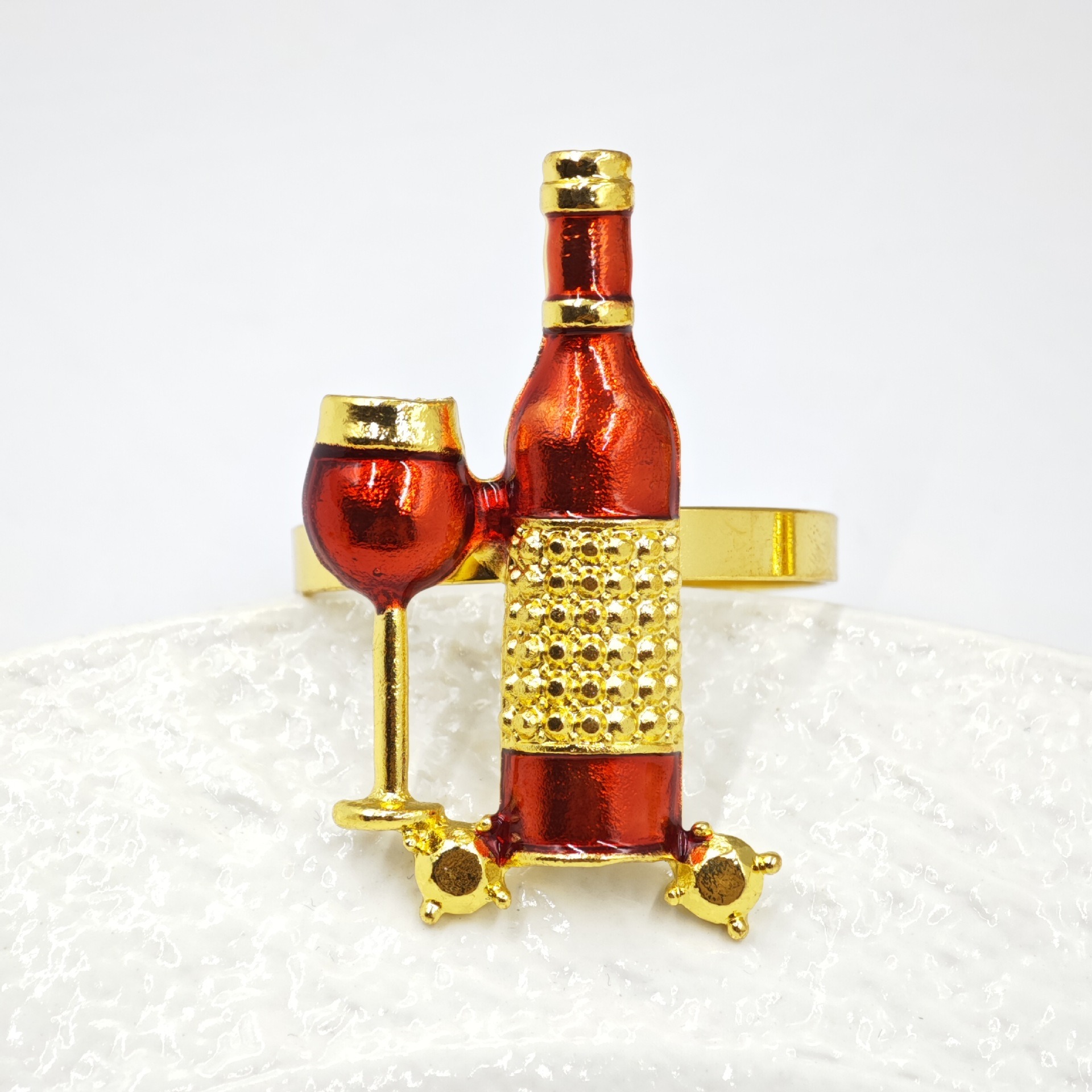 Wine Bottle Napkin Rings