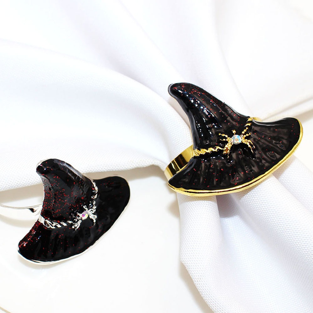 Witch Hats Napkin Rings for Halloween