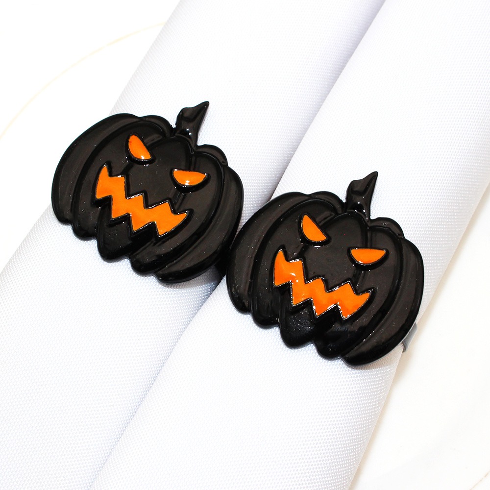 Black Pumpkin Napkin Rings